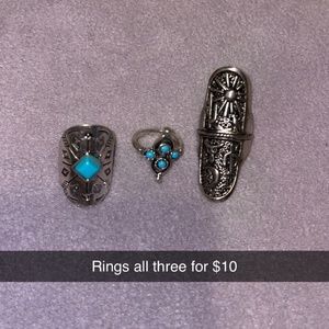 Necklaces and rings
